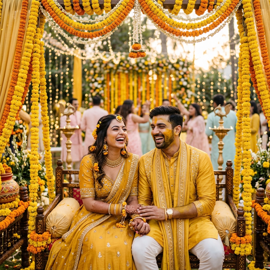 Haldi ceremony moments
